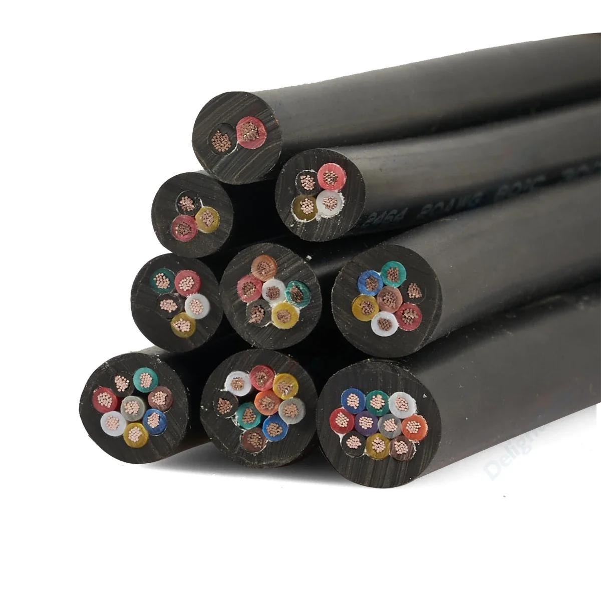 MultiCore Sheathed Cable 2 3 4 5 6 7 8 9 Core 28AWG Insulation PVC Tinned Copper LED Strip Extension Wire For RGB RGBW LED Strip sheathed cable