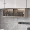 Nordic Glass Wall Mounted Kitchen Cabinets Creative Kitchen Furniture Aluminum Alloy Storage Cabinet Home Bedroom Display Locker 5