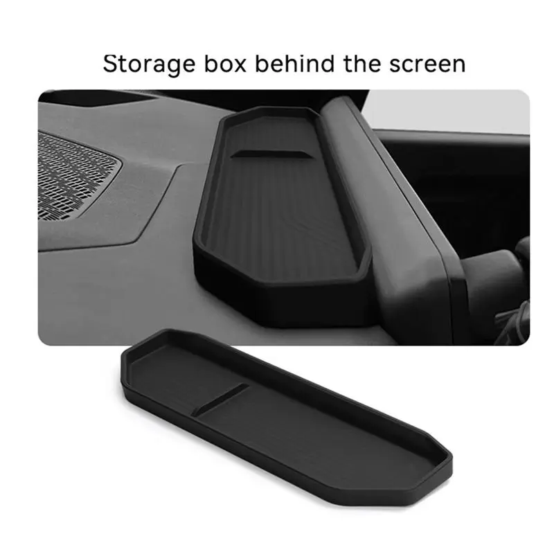 R2-차량 대시보드 수납 트레이 기아 EV9 중앙 제어 화면 후면 수납 패드 차량 내부 액세서리