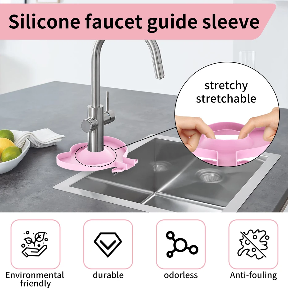 Mini Faucet Drain Mat Silicon Kitchen Sink Splash Guard Drain Pad Water Splash Catcher Mats Countertop Protector Kitchen Gadgets kitchen splatter screen,kitchen splash guard,kitchen sink pad,kitchen faucet pad