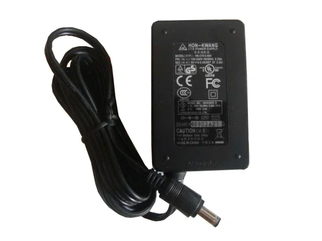 

Power Adapter HK-CH13-A05, 5V 5A, Barrel 5.5/2.1mm, 2-Prong