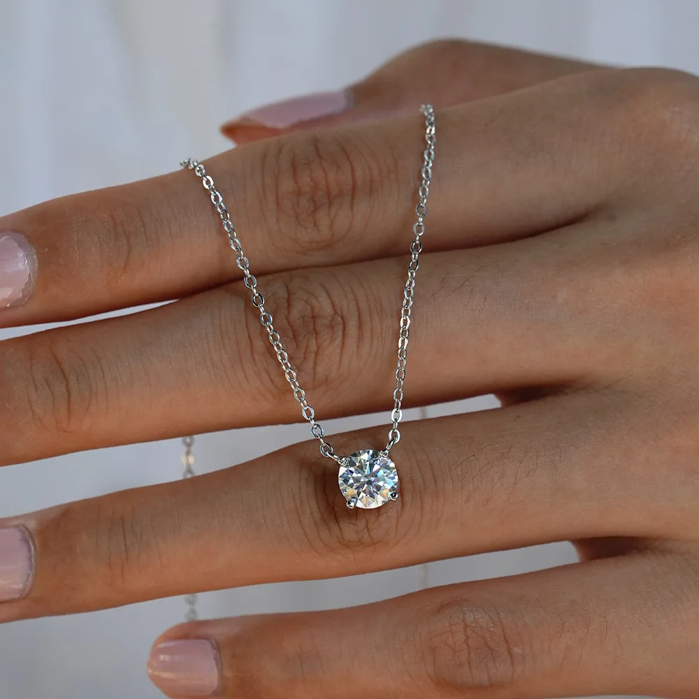 Collana con ciondolo in argento sterling placcato oro 18 carati e quarzo rosa - Italia