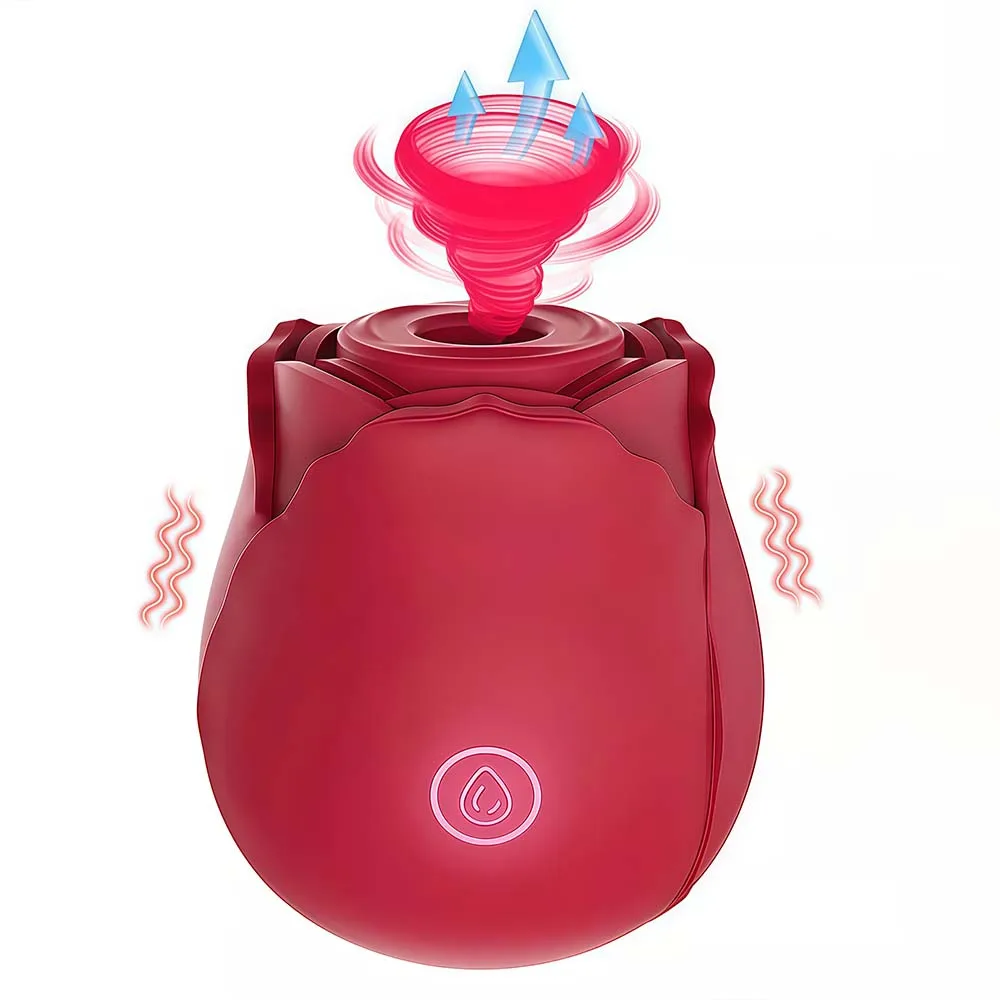 Rose Sucking Vibrator For Women Nipple Massager Clitoral Vacuum Stimulator Vibrating Female Masturbator Sex Toys For Couple_voghion.com