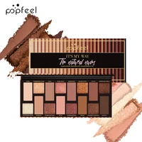 POPFEEL 16 Color Eyeshadow Palette, Makeup Nude Colors Eyeshadow Palette Natural Nude Matte Shimmer Glitter Pigment Eye Shadow 1