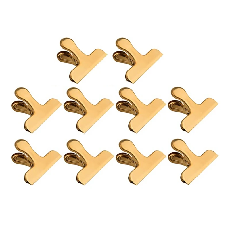 

Зажимы для мешков, 3-дюймовые сверхпрочные зажимы для мешков из нержавеющей стали для кухни и офиса