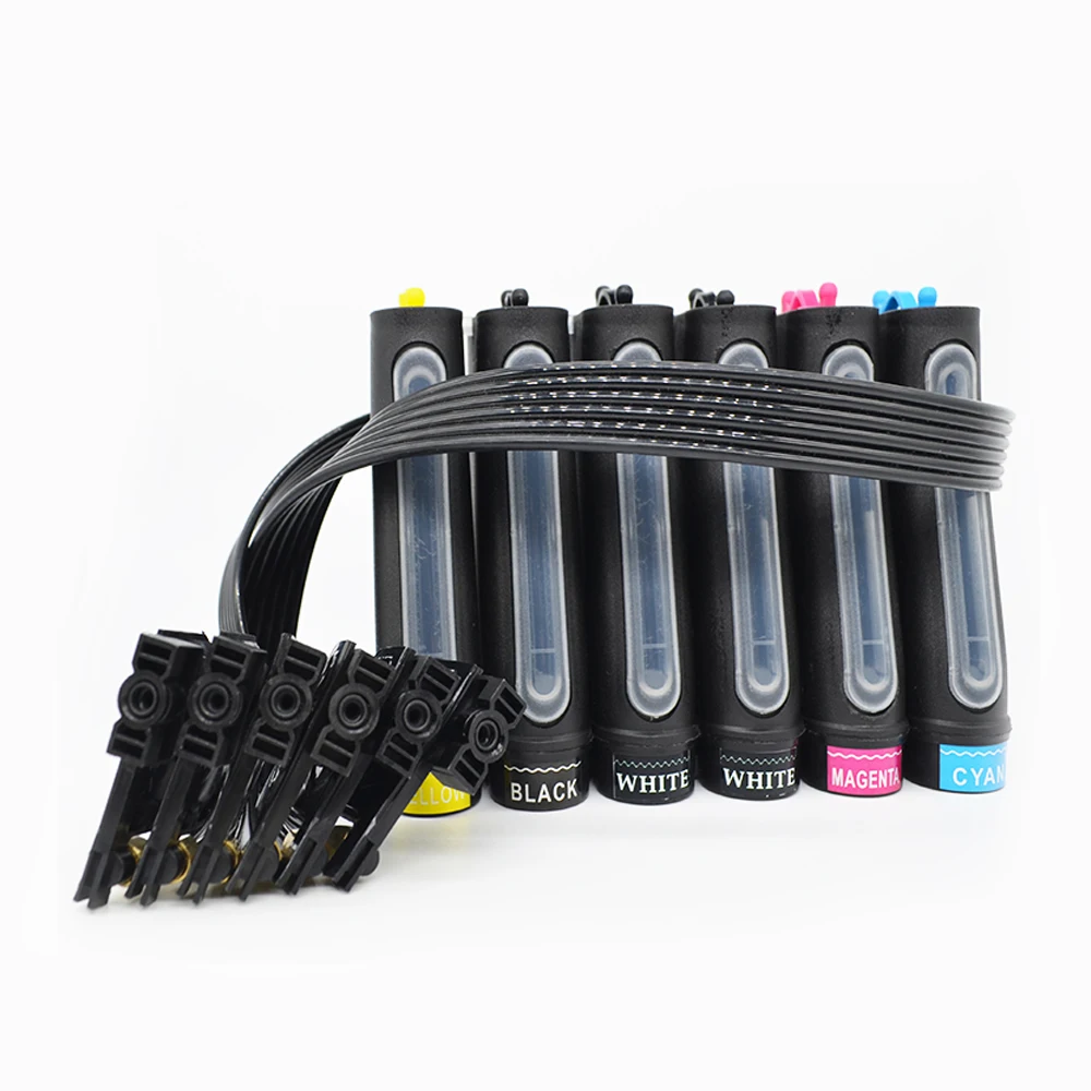 Led Uv Ciss Sistema Di Alimentazione Continua Dell'Inchiostro + Smorzatore Di Inchiostro Per Stampante Flatbed Uv Epson L800 R330 R270 T50 1390 1400 1