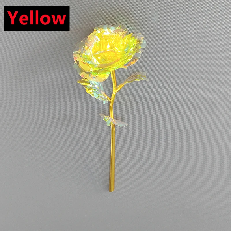 Valentine's Day Eternal 24K Gold Foil Rose with LED Lights - Lasting Love Decorative Gift