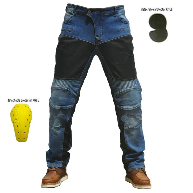 

Motorcycle Riding Touring MotoJeans Men's Outdoor Protective Knee Hip Pads Motocross Racing Pants Motorbike Cycling MenTrousers