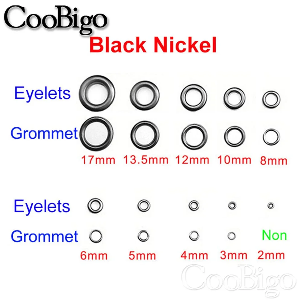 Eyelet Grommet Ring Kit 100sets For Clothes Shoe Repair
