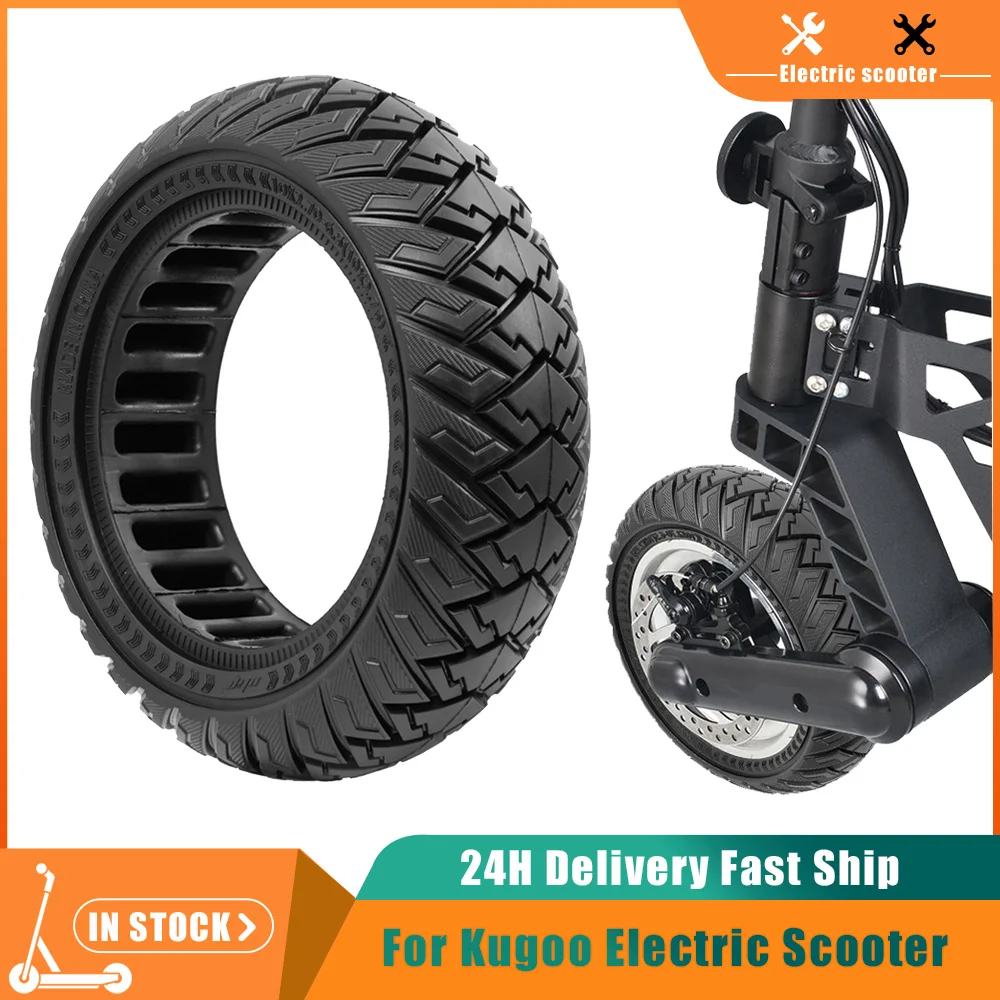 

10x2.7-6.5 Tubeless Solid Tire for Kugoo G-Booster G2 Pro Electric Scooter 10x2.75 Explosion-proof Non-Pneumatic Tyre Accessory