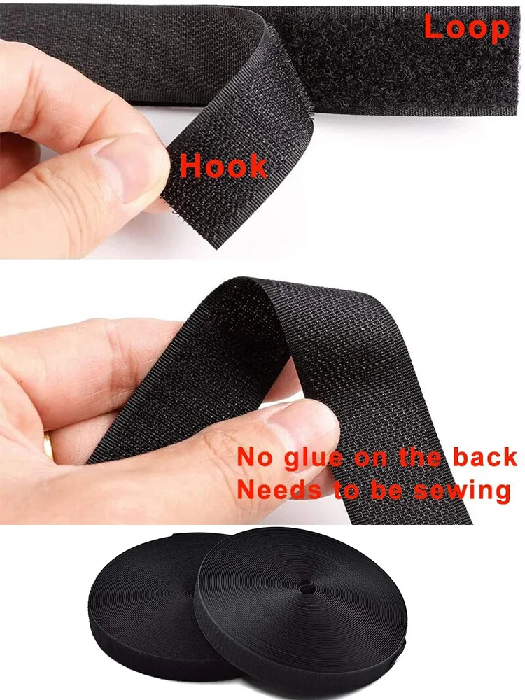 Description Picture 5 of item5Meter/Pair Non-Adhesive Hook and Loop Sewing Fastener Tape Nylon Fabric Magic Velcros Tape For Sewing Accessories 20/25/30/50mm