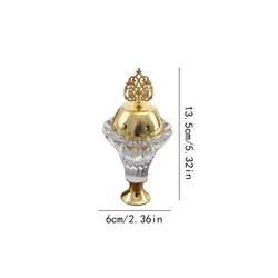Elegant Crystal-Inspired Incense Burner with Cover - Aromatherapy Diffuser and Home Decoration Piece (Xiang lu)