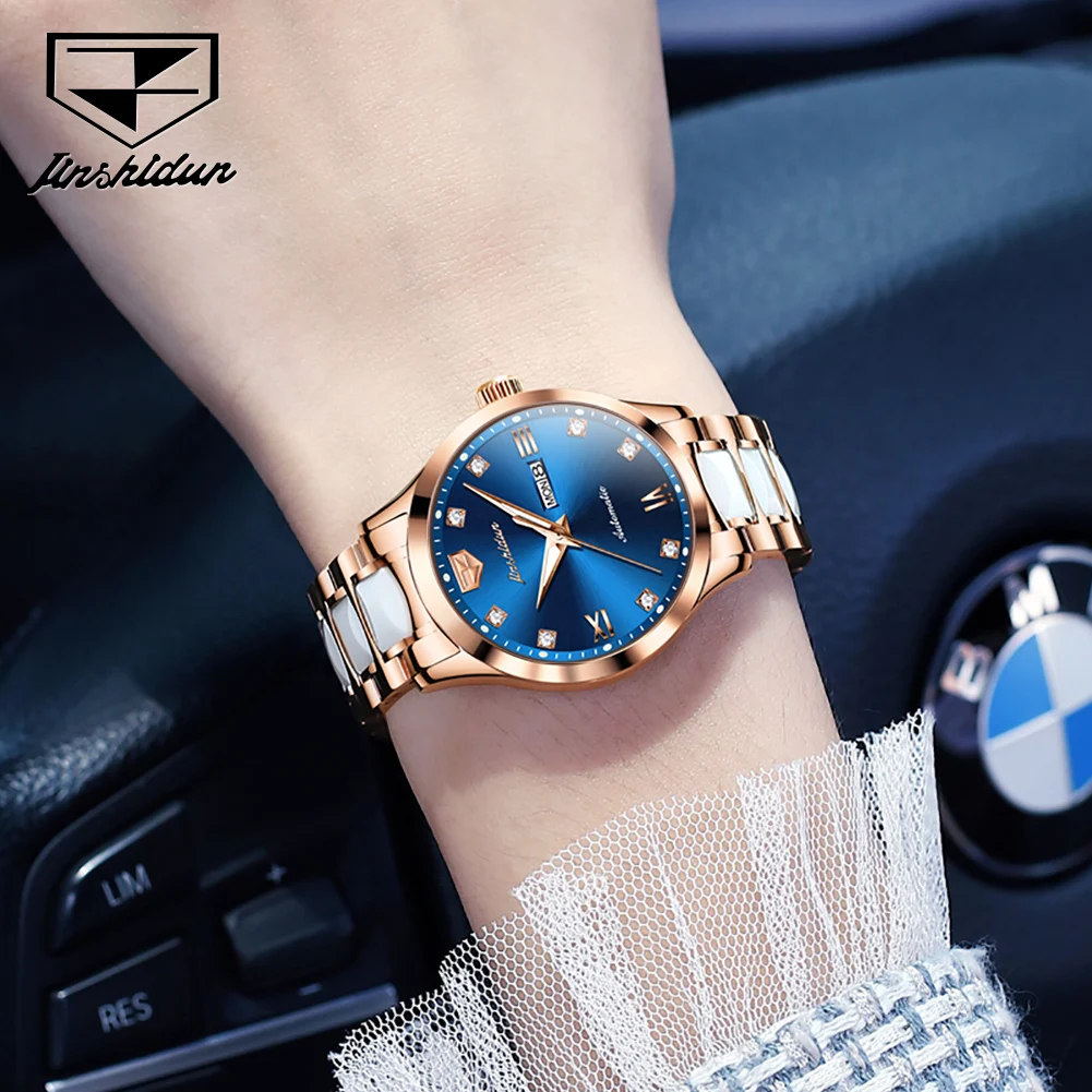 jsdun 8947 elegance woman watches fashion mechanical watch for women ceramic strap dual calendar waterproof luminous wristwatch JSDUN 8947 Elegance Woman Watches Fashion Mechanical Watch For Women Ceramic Strap Dual Calendar Waterproof Luminous Wristwatch 4