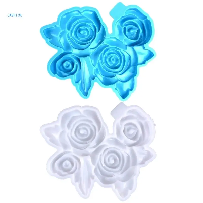 Rose Flower Silicone Molds Epoxy Resin Mold DIY Home Decoration Mold Table Ornament Making Tool for Making Crafts