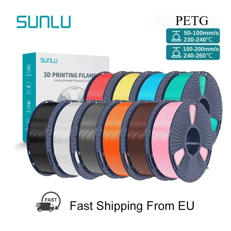 SUNLU1/2/3/4/5/10KGPETG3DPrintingFilament1.75mmConsumablesNeatlyWoundHighToughnessforFDM3DPrinterMaterials-AliExpress7