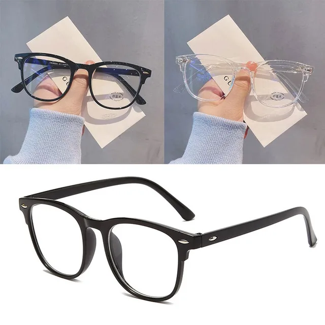 Lunettes ultralégères rétro transparentes, monture unie pour hommes et femmes, Anti-lumière bleue, décoration de fête, fausses lunettes 1