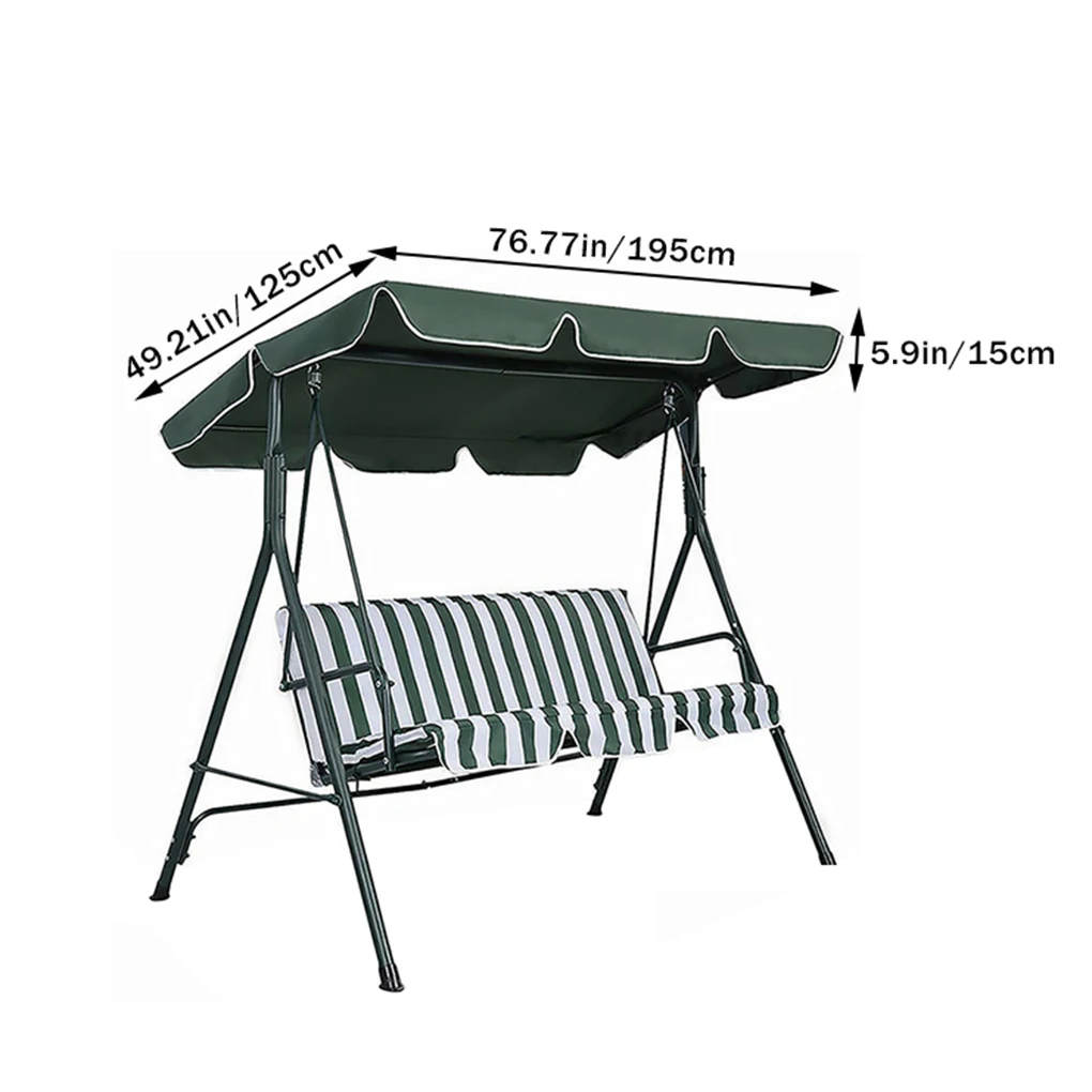 Swing Chair Canopy Sunproof PA Coating Sunshade Outdoor Top Cover outdoor awnings