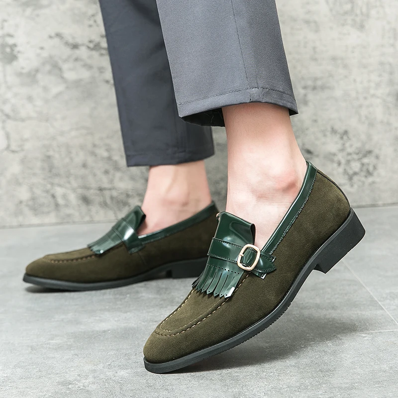 Leather Loafer Shoes For Man Genuine Leather Big Size Shoes High Quality Designer Formal Casual Fashion Business