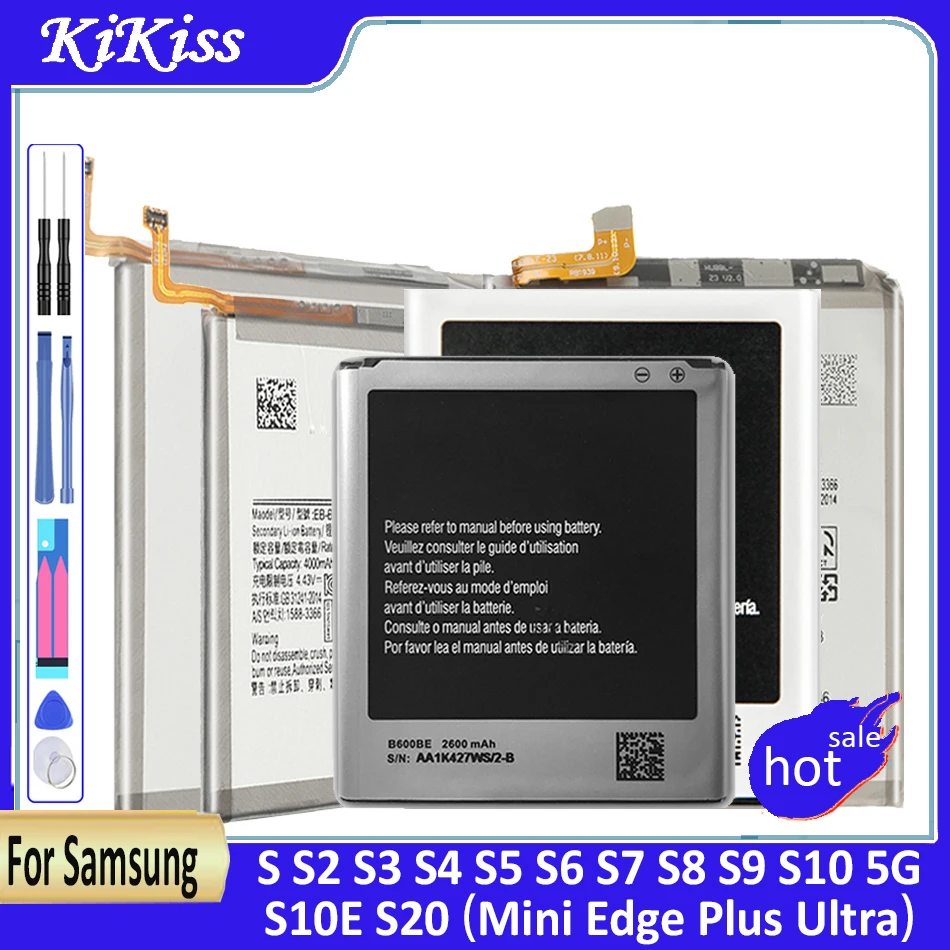 Batteria Per Samsung Galaxy S S2 S3 S4 S5 S6 S7 S8 S9 S10 5G S10E S20 Mini Edge Plus Ultra Sm G930F I9300 I9305 G950F G925S I9070
