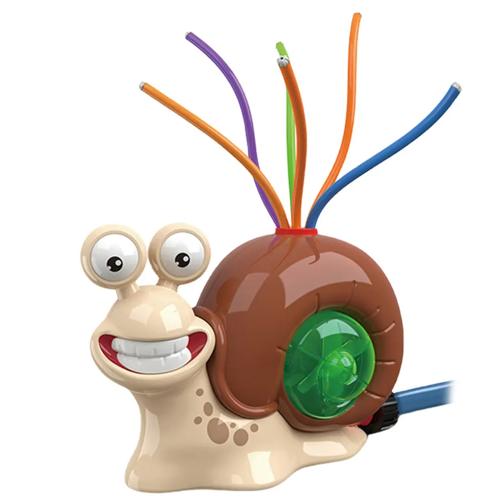 Cartoon Snail Water Sprinkler Baseball Toy Summer Water Game Sprinkler for Boys Girls Summer Backyard Lawn Pool Party Fun