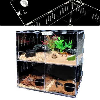 4-Grid Acrylic Reptile Breeding Box 1