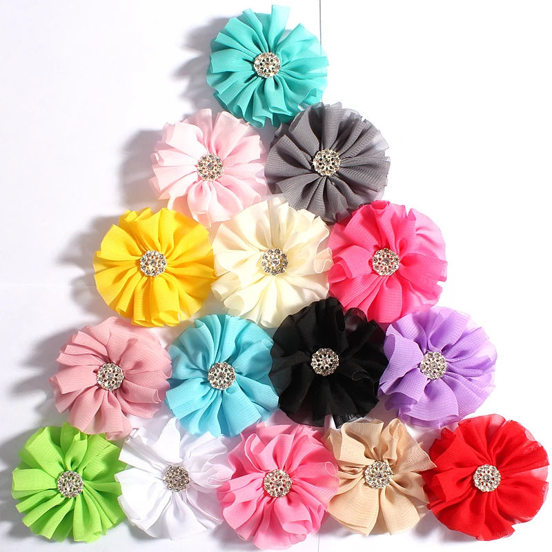120pcs-lot-65cm-15colors-chiffon-flowers-with-rhinestone-bow-button-for-girl-hair-accessories-fabric-flowers-for-kids-headbands