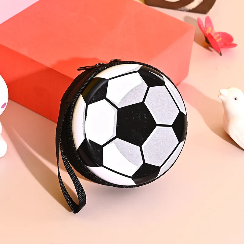 new cartoon ball pattern coin purse for kid boys girls small gift fashion change purses mini wallets zipper Storage Box