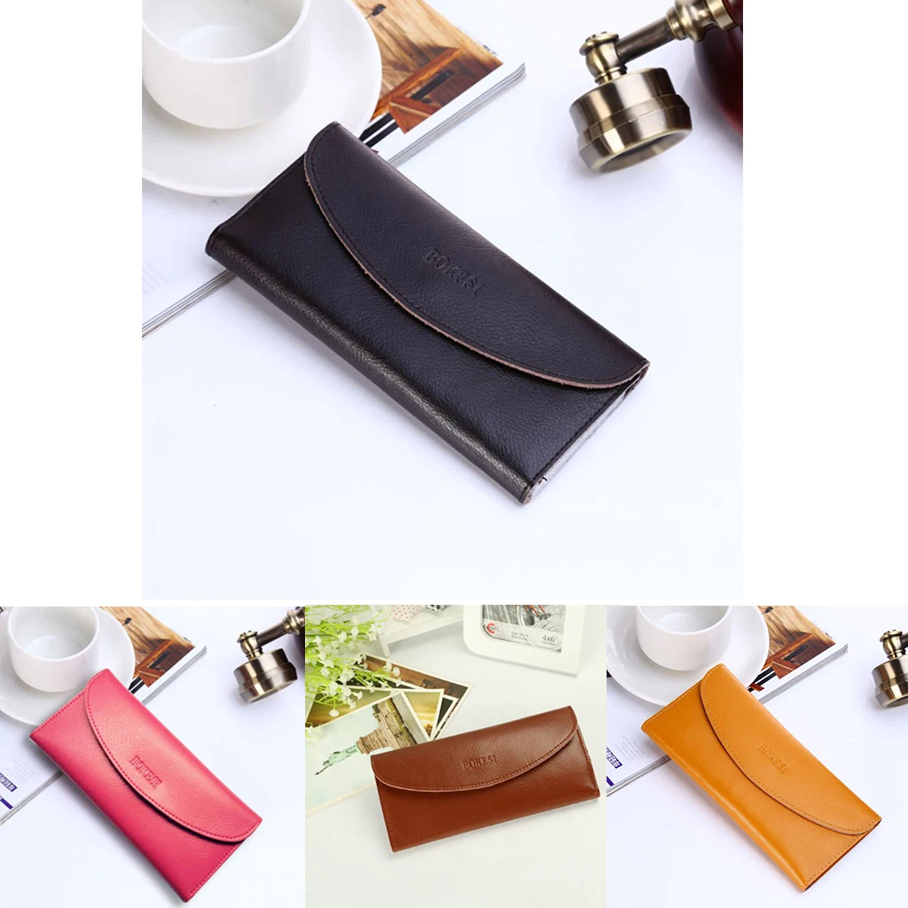 

Women Lady PU Leather Envelope Long Holder Case Purse Handbag