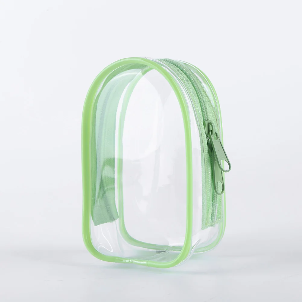 Clear Figure Display Bag with Keychain Mini Doll Pouch Transparent Protector Case Organizer Box for Figures Collectibles