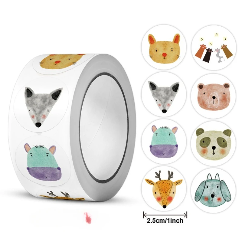 

Милые наклейки корги с животными для детей, детей, детского сада, школы, воодушевляющие учеников, Обучающие этикетки для игр, наклейки