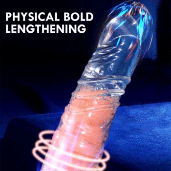 Elastic Penis Extension Sleeve Reusable Soft Delayed Ejaculation Condoms Penis Extender Dick Sleeve Adult Sex Toys For Men 2