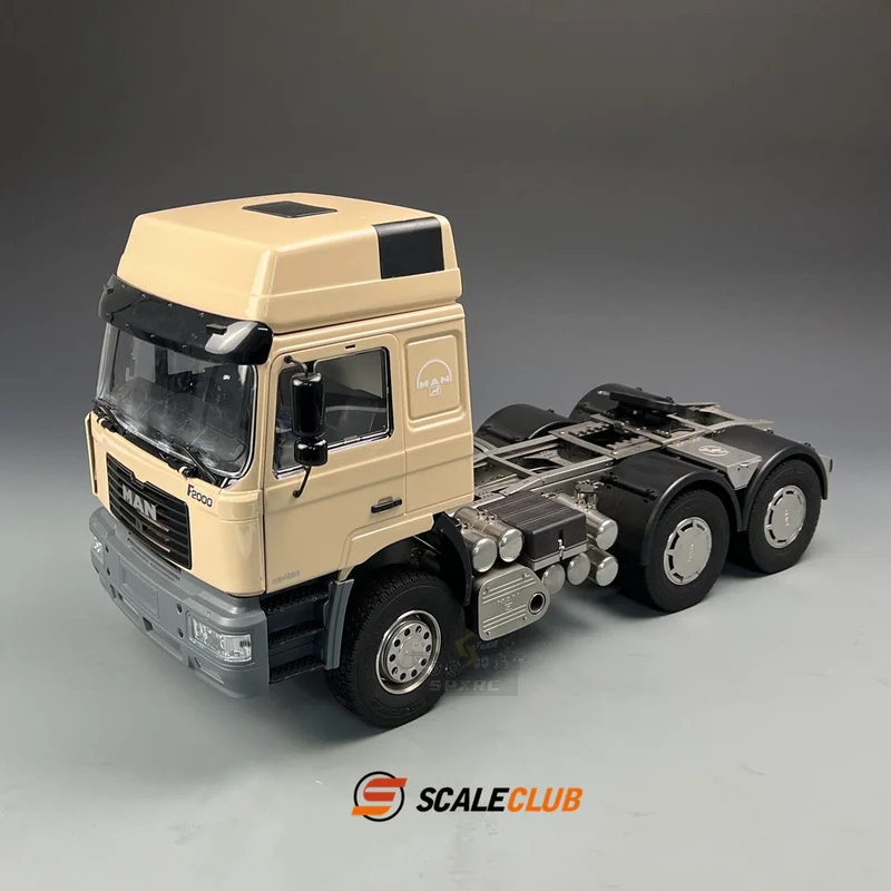 

Scaleclub Model 1/14 For MAN F2000 Tractor Mud Head 6x6 Full Metal Chassis For Tamiya RC Trailer Tipper Car Diy Parts