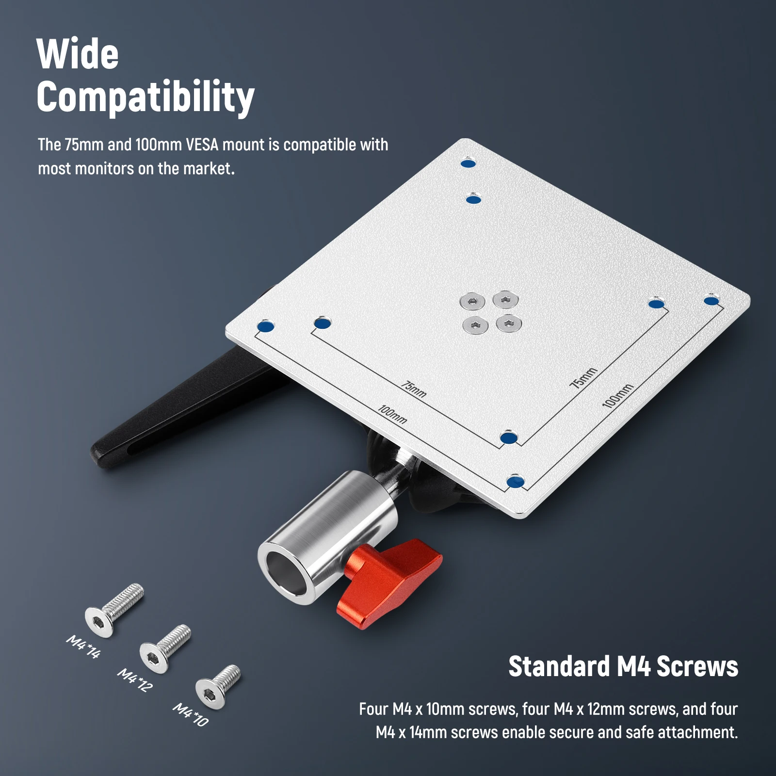 Braccio Estensione Neewer 101cm Con 2 Giunti - Per Cavalletti E Attrezzatura Fotografica In Alluminio - Foto 2