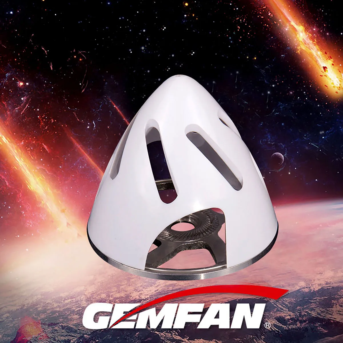 GEMFAN 알루미늄 백플레이트 플라스틱 프로펠러 중공 스피너 51 57 63 70 75mm 고정 날개 평면 페어링 용