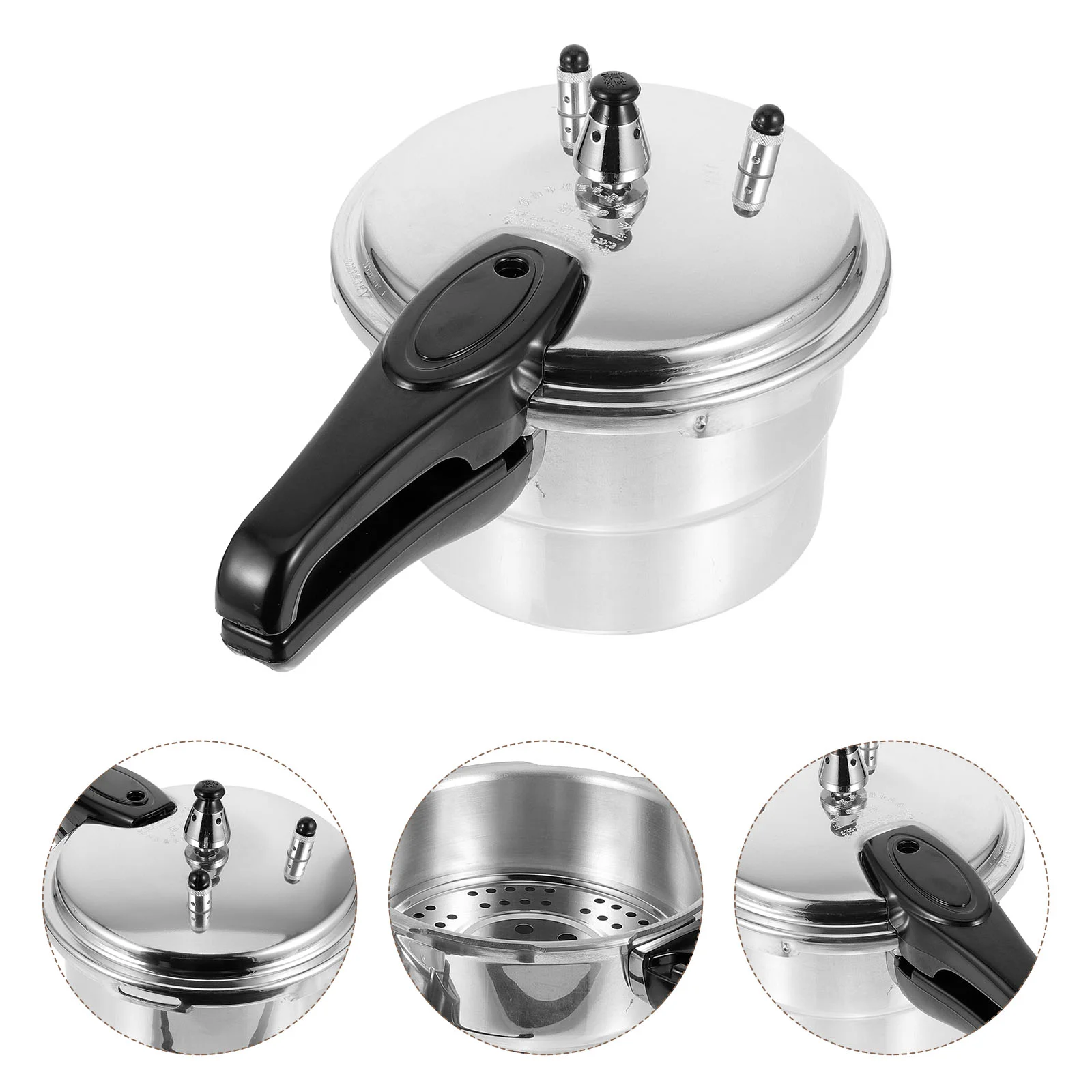 

Pressure Cooker Pot Canning Stove Cooking Induction Top Gas Steamer Instant Canner Aluminum High Steaming Stewing Jars Tall Cook