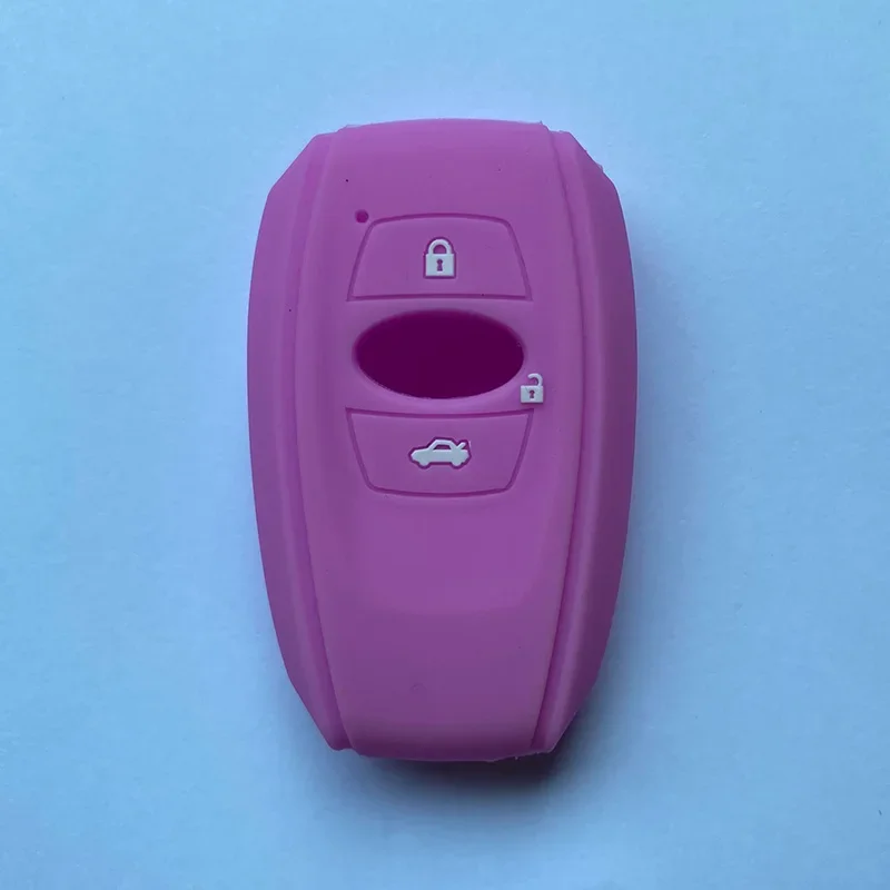 Happyit Cas De Couverture De Clé De Voiture De Silicone Pour Subaru XV Forester Outback Legacy Impreza Mrxsti 3 Bouton à Distance (Rouge