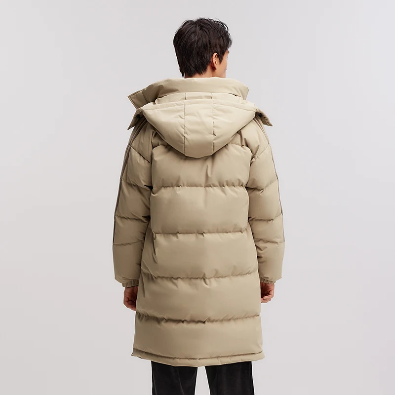 Semir Down Jacket Men Three Resistant Mid Length Outerwear Contrasting Colors Sports Style Winter Outfit Thick Couple