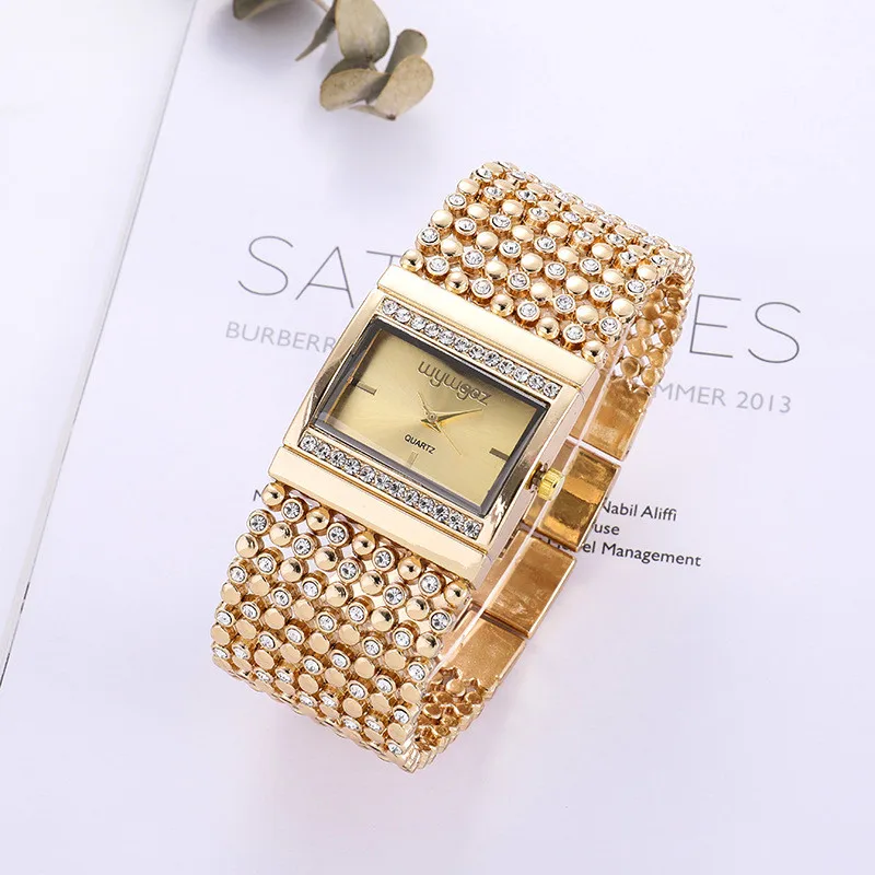 

Luxury Brand Women Watch 2022 Fashion Golden Stainless Steel Bracelet Watch Ladies Dress Clock Female Casual Wristwatch Relogio