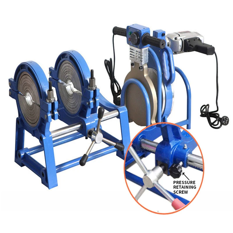 220V Hand Push Type Butt Welding Machine Fusion Welding Machine Pipe Hot Melt Machine Precision PE Butt Fusion Welder 3