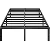 Metal Platform Bed Frame 18 Inch Tall Bed No Box Spring Needed,Queen Size Bed with Heavy Duty Strong Support Slats 1