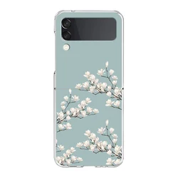 Artistic Flower Design Shockproof Dustproof Hard Folding Phone Case - Galaxy ZFlip 8 (-1)