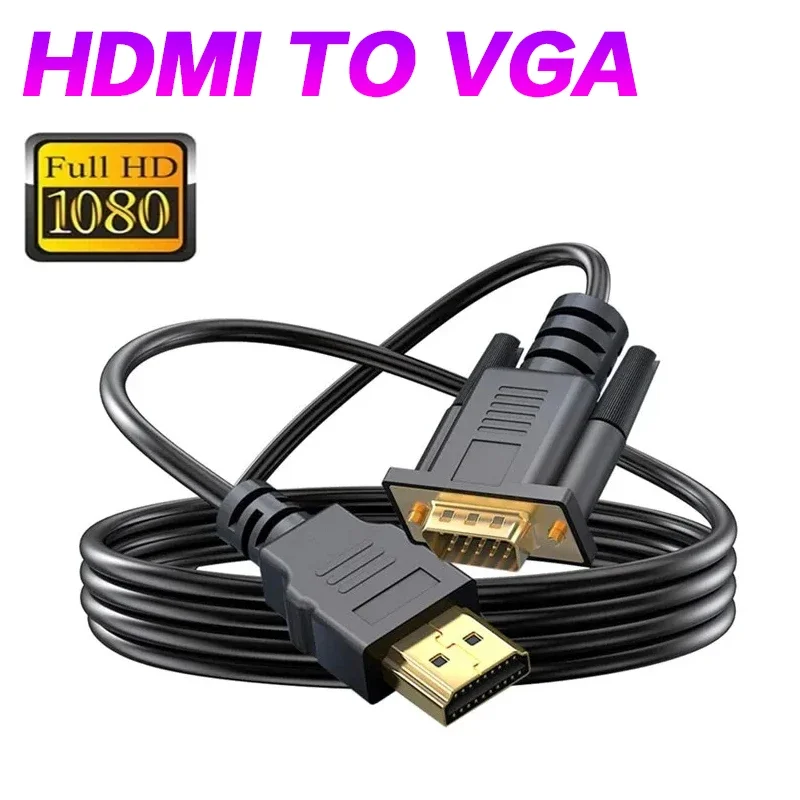 1080P 60Hz Hdmi Maschio A Cavo Vga Cavo Convertitore Hdmi A Adattatore Vga Da Digitale Ad Analogico Per Computer Portatile