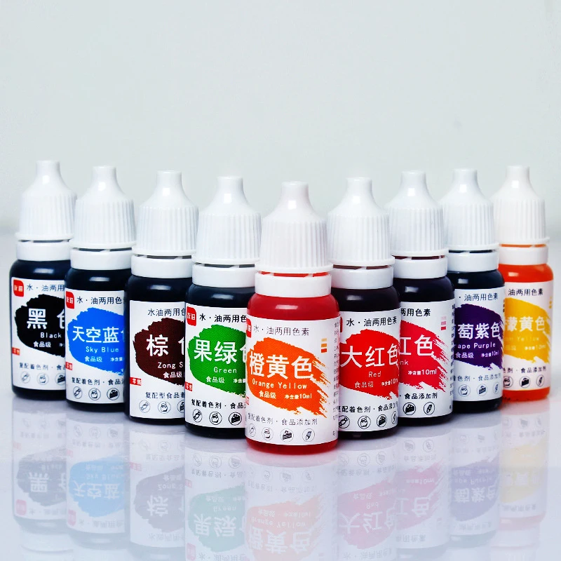 Candle Dyes Kit Candle Dyes Pigment 10ml DIY Candle Dye Liquid Resin Soap Pigments UV Epoxy Mold Colorant Jewelry Making Supplies Handmade Clay Resin Crafts