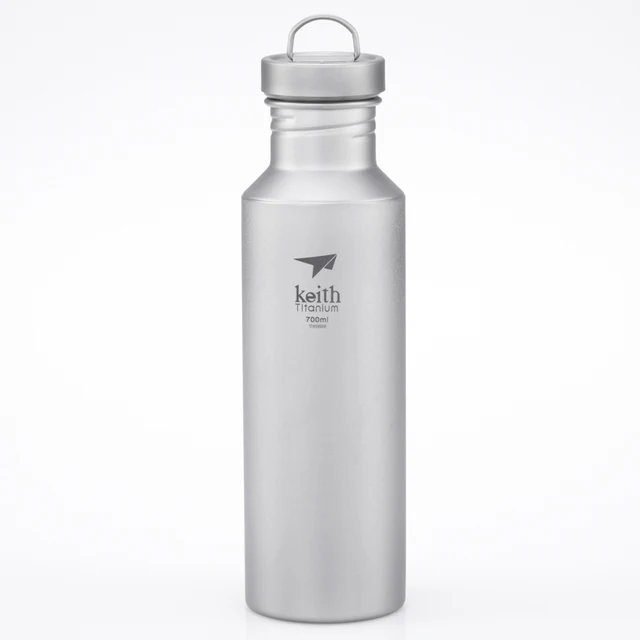 Keith Titanium Water Bottle Outdoor Sport Travel Camping Bottle Portable Leak-proof with Bag 400ml / 550ml / 700ml Ti3032 2