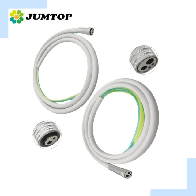 Dental Silicone Hose With Fitting For High/Low Speed Handpiece Air Turbine Dentist Chair Accessories 2/4 Hole Dentist Tools