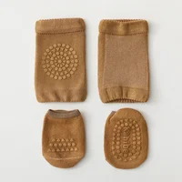 2pcs/lot Summer Baby Knee Pads Socks Set Anti Slip Socks Kid Crawling Safety Floor Socks Knee Protector for Girls Boy 4