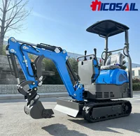 Wholesale of Chinese small excavators, EPA/CE/Euro5 engines, mini and compact 0.6-ton and 1-ton mini excavators for sale