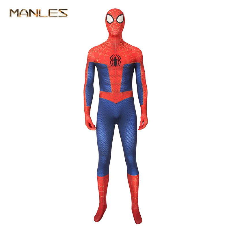 spider-man-spider-sparman-playpeterparkerコスプレコスチューム3dプリントボディtvアニメーションハロウィーンスーパーヒーロー