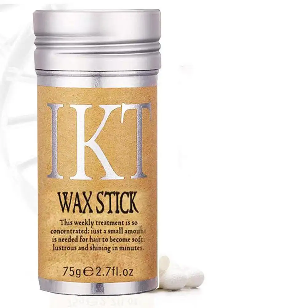 10PCS IKT 75g Strong Hold Hair Wax Stick For Hair Styling Wig Knots Healer Gel Stick Thin Baby Perfect Line