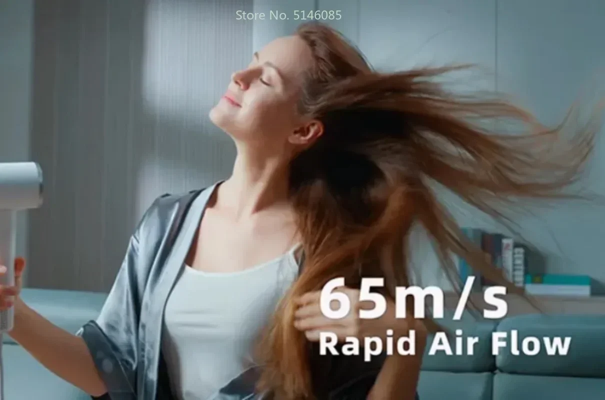 ROIDMI Miro Hair dryer Affordable High speed 65m/s Rapid Air Flow Low Noise Smart Temperature Control 20 Million Negative Ions Hair Dryer